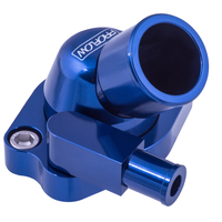 Proflow Water Neck Billet Aluminium Swivel Blue Anodised 45 Degree For Holden V8 253.308