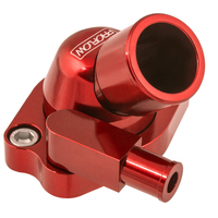 Proflow Water Neck Billet Aluminium Swivel Red Anodised 45 Degree For Holden V8 253.308