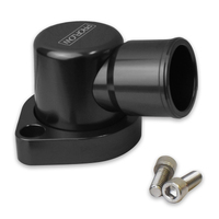 Proflow Water Neck Billet Aluminium Swivel Black Anodised 90 Degree SB For Ford 302-351C
