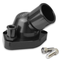 Proflow Water Neck Billet Aluminium Swivel Black Anodised 45 Degree SB For Ford 289-351W