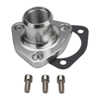 Proflow Water Neck Billet Aluminium Thermostat Housing For Nissan & Holden RB30 RB25 Polished Silver