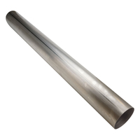 Proflow Titanium Tubing Titanium 2.50 in. 1.2mm Wall Straight 1 Meter Long