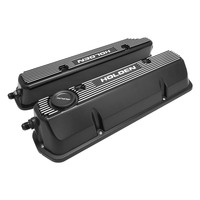 Proflow Aluminium Valve Covers For Holden Commodore V8 VN-VT OE Style Cast Aluminium Black Set