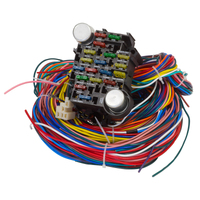 Proflow Wiring Harness 21-Circuit Dash Ignition Front Fuse Block Spade Fuse Extra Long Harness Universal Kit