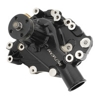 Proflow Water Pump CoolMax Mechanical High-Volume Aluminium Black LH Inlet For Ford 289,302 351W Each