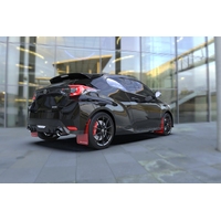 rallyarmor Red Mud Flap Black Logo for Toyota GR Yaris Hatch 2020-22 