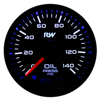 Raceworks 52mm Electronic Oil Pressure Gauge Kit