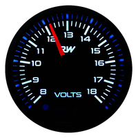 Raceworks 52mm Electronic Voltmeter Gauge Kit