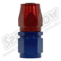 SPEEDFLOW 100 Series Straight Hose Ends ~ Cutter Style 4 Red/Blue
