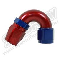 SPEEDFLOW 100 Series 150 Degree Hose Ends ~ Cutter Style 20 Red/Blue
