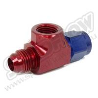 SPEEDFLOW Female to Male with 1/4” NPT Port - 06 to 1/4\ NPT Red/Blue