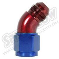 SPEEDFLOW Female - Male 45 Degree Union Swivel Adapter - 4 Red/Blue