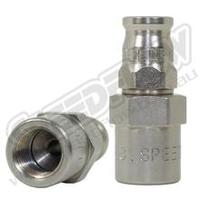 SPEEDFLOW 200 Series Female Concave Seat Hose Ends - '-03 Hose to M10 x 1.0 - Long Body with C-Clip Groove