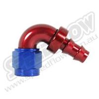 SPEEDFLOW 400 Series 120 Degree Hose Ends 6 Red/Blue