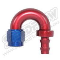 SPEEDFLOW 400 Series 180 Degree Hose Ends 4 Red/Blue