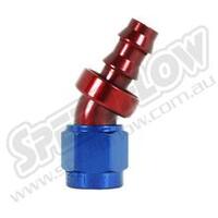 SPEEDFLOW 400 Series 30 Degree Hose Ends 12 Red/Blue