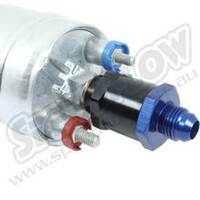 SPEEDFLOW Fuel Pump Check Valve Non-Return Valve Suit Bosch 044 - 612-08......-8 to M12 x 1.5 Male Ends Blue Black