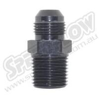 SPEEDFLOW AN Flare to NPT Adapters - '-08 to 1/4\ NPT Black