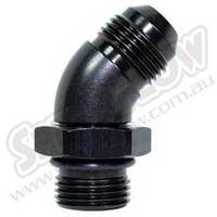 SPEEDFLOW AN Male to Port 45 Degree - '-04 to -04 (7/16\-20) Port Blue