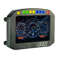 AEM CD-5F Carbon Flat Panel Digital Display with Internal Logging and Internal GPS