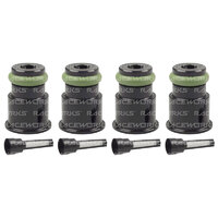 Raceworks Injector Extension – Short to 3/4 Length/14mm to 14mm (4 Pack)  ALY-106BK-4