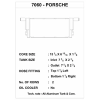 CSF Racing Aluminium Radiator Porssche 911 Carrera 991/981 Boxster/Cayman (Centre)