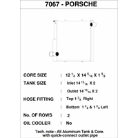 CSF Racing Aluminium Radiator Porsche 911 Carrera 991.1/981 Boxster/Cayman/GT4 (RHS)