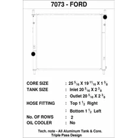 CSF Racing 2-Row Triple Pass 42mm Race Spec Aluminium Radiator Ford Mustang GT FM/FN 15-22