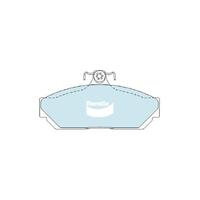 Bendix Heavy Duty Brake Pad Set Front for H-Series 76-80 (DB1023HD)