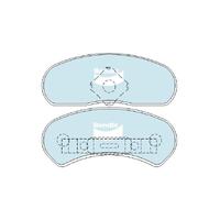 Bendix General CT Brake Pad Set Rear for Fairlane 70-86/LTD 73-88 (DB1046GCT)