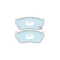 Bendix General CT Brake Pad Set Front for Familia 89-94 (DB1210GCT)