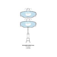 Bendix General CT Brake Pad Set Rear for XJ 86-92 (DB1226GCT)