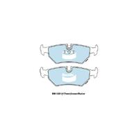 Bendix General CT Brake Pad Set Rear for XJ 40,81 89-94/XJ 89-03 (DB1251GCT)