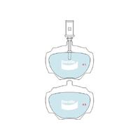 Bendix 4x4 Brake Pad Set Rear for Discovery 89-98/ Range Rover 81-02 (DB1285-4)