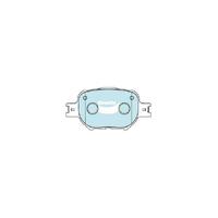 Bendix General CT Brake Pad Set Front for Celica 99-05/Corolla 01-07 (DB1431GCT)
