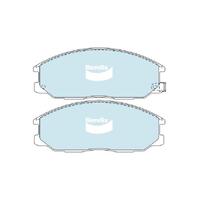 Bendix 4x4 Brake Pad Set Front for Grandeur 99-05/Terracan 01-06 (DB1450-4)