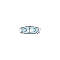 Bendix Heavy Duty Brake Pad Set Rear for Forester 02-05 (DB1672HD)