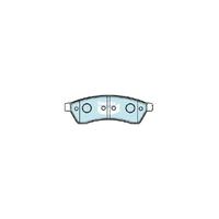 Bendix General CT Brake Pad Set Rear for Epica 07-11 (DB1689GCT)
