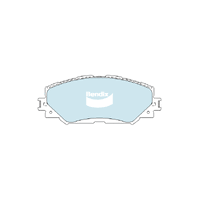 Bendix 4x4 Brake Pad Set Front for Corolla 06-12/RAV4 05-12 (DB1802-4)