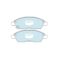 Bendix General CT Brake Pad Set Front for Micra 10-22/Tiida 07-13 (DB1830GCT)