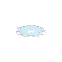 Bendix General CT Brake Pad Set Front for IS 05-13 (DB1852GCT)