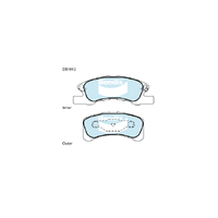 Bendix General CT Brake Pad Set Front for Mirage 12-22 (DB1912GCT)