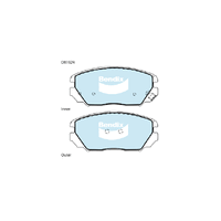Bendix General CT Brake Pad Set Front for Grandeur 05-11/Sonata 05-10 (DB1924GCT)