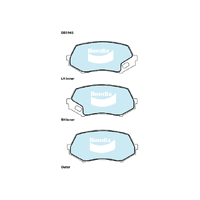 Bendix Heavy Duty Brake Pad Set Front(DB1945HD)
