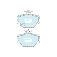 Bendix Euro Brake Pad Set Front for Fortwo 04-22 (DB2030EU)