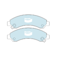 Bendix 4x4 Brake Pad Set Front for V200 11-14 (DB2061-4)