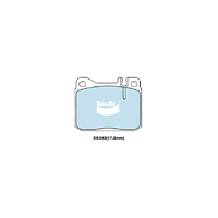 Bendix General CT Brake Pad Set Front for S-Class 79-91/SL 72-80 (DB243GCT)