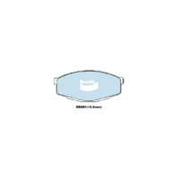 Bendix General CT Brake Pad Set Front for Cressida 81-88/Hi-Lux 83-88 (DB281GCT)