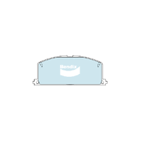 Bendix General CT Brake Pad Set Front Corolla for 82-02/Camry 82-91 (DB308GCT)