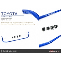 REAR SWAY BAR TOYOTA, CHR, COROLLA/ALTIS/AURIS, PRIUS, 17-PRESENT, AURIS E210 18-, XW50 15-PRESENT 2WD